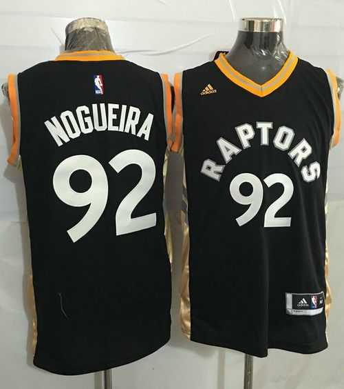 Toronto Raptors #92 Lucas Nogueira Black Gold Stitched NBA Jersey,We sell and wholesale Toronto Raptors #92 Lucas Nogueira Black Gold Stitched NBA Jersey on line form chian!